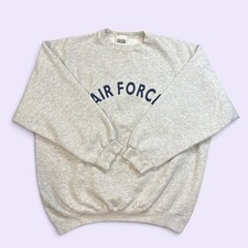 Vintage USAF Air Force Tultex XL Crewneck Sweatshirt Made in USA Gray picture