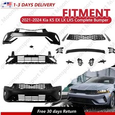 For 2021-2024 Kia K5 EX LX LXS Complete Bumper Grille Kit W/ Fog Lights picture