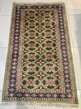 Vintage 5-3x3-2 Turkmen Wool Tribal Hand-Knotted Oriental Geometric Antique Rug picture