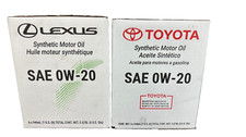LEXUS/TOYOTA MOTOR OIL 0W-20 6 QTS IN A CASE 00279-0WQTE0-1T picture