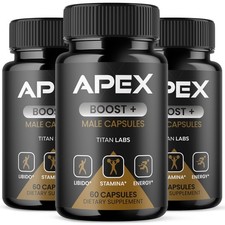 (3 Pack) Apex Boost Advanced Male Health Support Formula ApexBoost 180 Capsules picture
