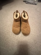 Ugg Classic Ultra Mini Chestnut Kids Boots Size 2 picture