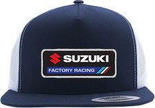 Factory Effex Suzuki Factory Snapback Trucker Hat Navy/White picture