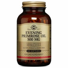 2x Bottles Solgar Evening Primrose Oil 500 mg 180 Softgels  FREE US SHIPPING picture