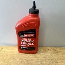 Ford Motorcraft Synthetic Rear Axle Lubricant 1 Quart Bottle SAE XY-75W140-QL picture