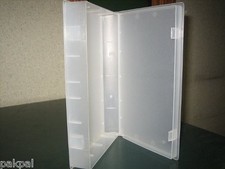 2 NEW TOP QUALITY CLEAR VIDEO CASE VHS LIBRARY CASE W/FULL SLEEVE PSV14 picture