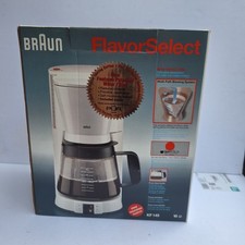 Vintage Braun Flavor Select Coffee Maker KF145 10 Cup White Pur 90’s Open Box picture