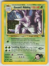 Giovanni's Nidoking 7/132 Rare Gym Challenge Pokemon Unlimited Holo HP picture