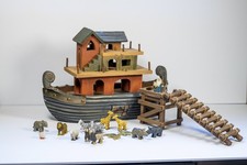 Vintage Wooden Noah’s Ark Many Pieces picture