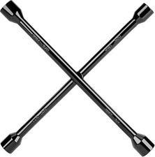 CARTMAN Professional 14 Inch Universal Heavy Duty Lug Wrench 4 Way Tire Iron picture