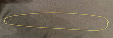 24” Made in Italy 14k gold thin snake chain necklace, lightly worn. picture
