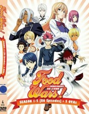 Food Wars / Shokugeki no Souma Season 1-5 Complete Anime DVD (English Dub) picture