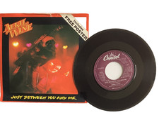 APRIL WINE JUST BETWEEN YOU AND ME 45 RPM VINYL PICTURE POSTER - NEW - CAPITOL  picture