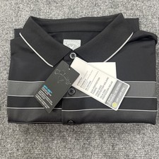 Mens Callaway Golf Polo Shirt Opti Dri Black Size XL picture