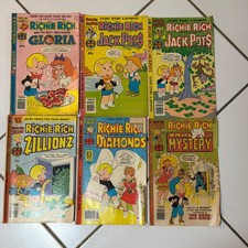 Vintage Richie Rich Comic Book Lot of 13 Harvey World  Comics 1970s 1980s picture