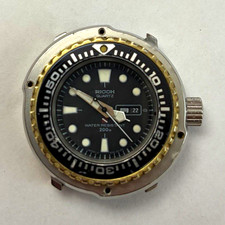 Vintage 1978 Ricoh Quartz Diver Men's Watch Mini Tuna 200m Day/Date Rare picture