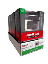 Kwikset Singapore Square Satin Nickel Hall & Closet Door Handle with Microban picture