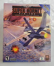 Super Hornet F/A-18E Big Box PC Game Windows 95/98 Flight Simulator Vintage CIB picture