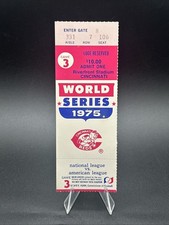 1975 World Series Game 3 Ticket – Reds vs Red Sox – Riverfront Stadium  picture