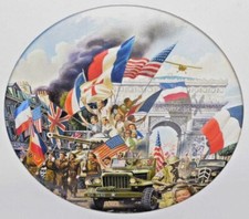 Liberation of Paris WWII William Teodecki Gouche on Board Done for Franklin Mint picture