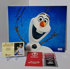 Josh Gad Autographed 2013 Frozen Olaf Snowflakes 8x10 Photo picture