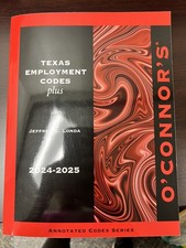 O'Connor’s Texas Employment Codes Plus 2024 - 2025 picture
