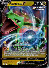 Rayquaza V 100/159 Crown Zenith Ultra Rare Holo Pokemon TCG Card NM Foil picture