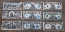 Reprint on paper with W/M United States Silver Notes 1896-1899 y. NEW*NEW*NEW* picture