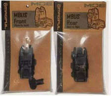NEW Flip Up Sight New Generation Front & Rear Back Up Sight Set Black picture
