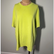 Lululemon Green Neon Yellow Short Sleeve Athletic Running T-Shirt picture