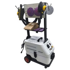F7 Pneumatic Electric Dual-use Two Senders Dust Free Sanding Machine 110V 1.9HP picture