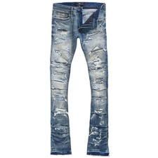 Jordan Craig Men's Jeans Martin Stacked Ripple Effect Denim Desert Strom picture