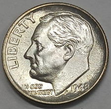 1948-D Silver Roosevelt Dime BU Uncirculated picture