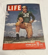 Life Magazine September 29, 1947 Vintage Johnny Lujack Note Dame  picture