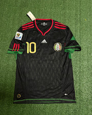 2010 Mexico Away Retro Giovani Dos Santos #10 Vintage Iconic Black 2010 MEDIUM picture