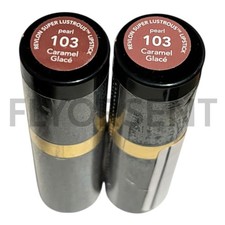 X2 Revlon Super Lustrous Lipstick Pearl 103 Caramel Glace NWOB picture