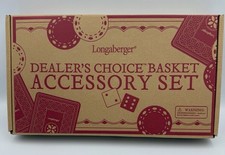 Longaberger Dealer's Choice Accessory Kit Poker Texas Hold'em Bunco Ten Pen picture