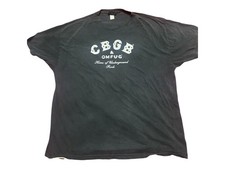Vintage CBGB & OMFUG Home of Underground Rock Faded T-Shirt Black Size XL picture