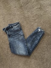 Maurices Womens Skinny High Rise Medium Wash Blue Distressed Stretch Jeans picture