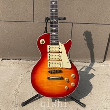 ACE Frehley Electric Guitar Cherry Sunburst Maple Flame Top in stock cool picture