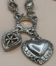 Vintage Brighton Necklace Retired Blair Puffy Heart 18-21” picture