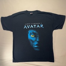 Vintage 2010 Avatar Movie Promo James Cameron T-Shirt Screen Stars L picture
