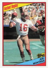 Joe Montana (Instant Replay) 1984 Topps San Francisco 49ers NFL Football 359 EX picture