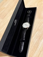 Orient Bambino Version 8 Automatic Watch White Dial Men’s Black Alligator Strap picture