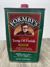 Formby Tung Oil Finish High Gloss 32 OZ 1 Quart New NOS Discontinued Big Size picture