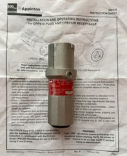 New Appleton Electric CPP516 Explosion proof pin & sleeve plug 20A / 125-250VAC picture