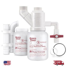 Dental Plaster Trap System w/ Assembly 2x Replacement Bottles & 1-1/2 Pipe Parts picture