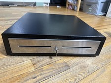 APG Vasario VBS579 BL1616 24V Cash Drawer SerialPRO II POS Tested picture