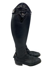 DeNiro Tall Riding Boots Women’s Size EU 37 US 6.5-7 Black Dressage Horseback picture