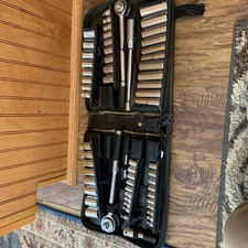 Vtg Craftsman 62 Piece Mechanics Tool Socket Set Metric & SAE Made In USA picture